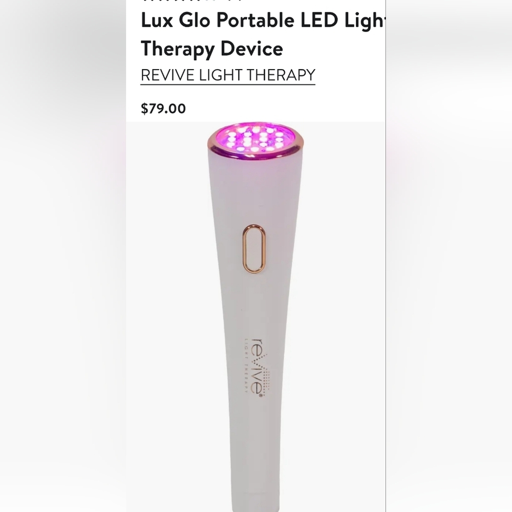 Lux Glo Revive Portable LED Light Therapy Device.